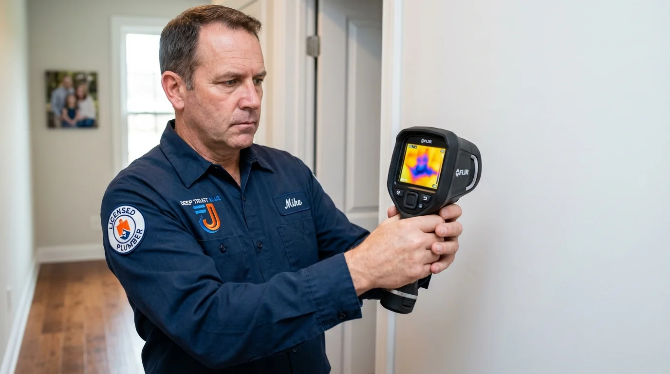 Thermal imaging leak detection by Johns Plumbing LLC in Chisago City